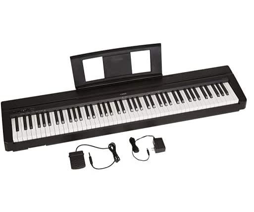 Photo 1 of YAMAHA P71 88-Key Weighted Action Digital Piano With Sustain Pedal And Power Supply
