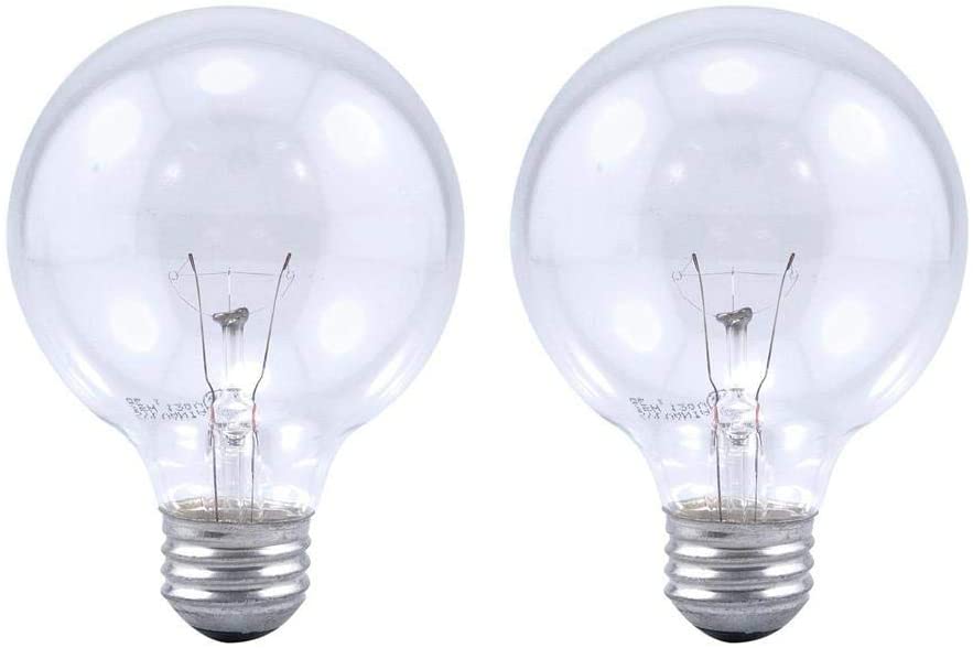 Photo 1 of Sylvania 10544 25-Watt Double Life G25 Incandescent Light Bulb (2-Pack)
