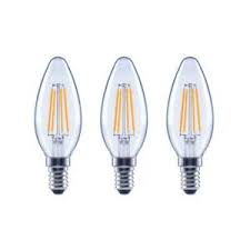 Photo 1 of 40-Watt Equivalent B11 Candle Dimmable ENERGY STAR Clear Glass Filament LED Vintage Edison Light Bulb Soft White(3-Pack)
