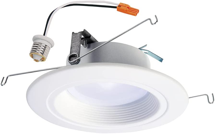 Photo 1 of Halo RL56069S1EWHR-CA RL 5 in. and 6 (2700K-5000K), (665 Lumens), Title 20 Compliant Selectable CCT Integrated LED Recessed Light Trim, 5 inch and 6 inch, White
