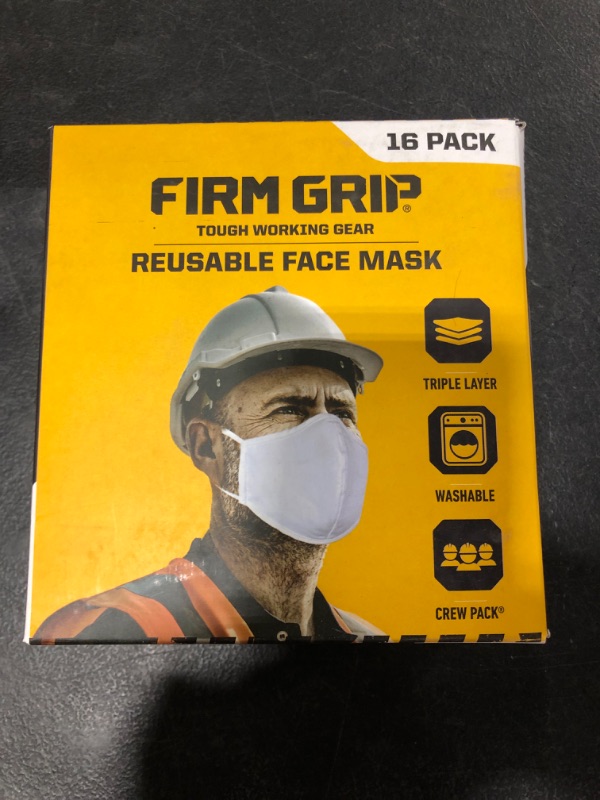 Photo 2 of Firm Grip Reusable Face Mask- Tough Working Gear (16 Pack)
