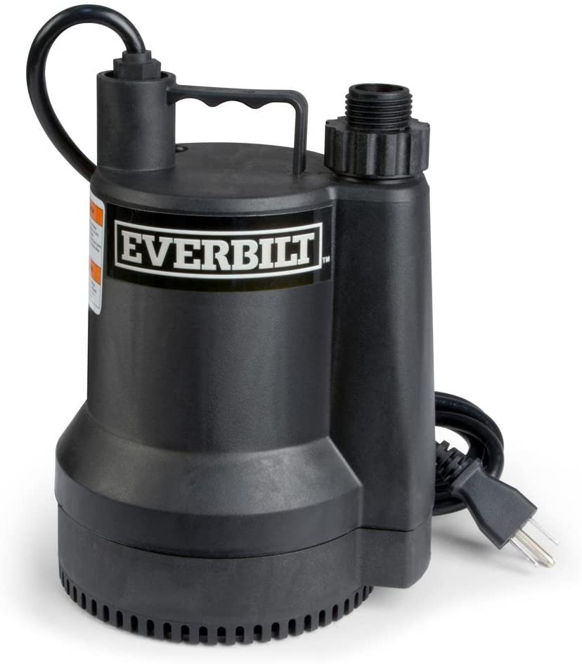 Photo 1 of Everbilt SUP54-HD 1/6 HP Plastic Utility Pump. USED CONDITION.
