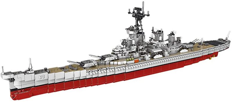 Photo 1 of XINGBAO 06030 2631PCS Military Army Series The USS Missouri Battleship Set Building Blocks Classic Cruiser Model Bricks WW2 Toys Adult Toys
AGES 6+.