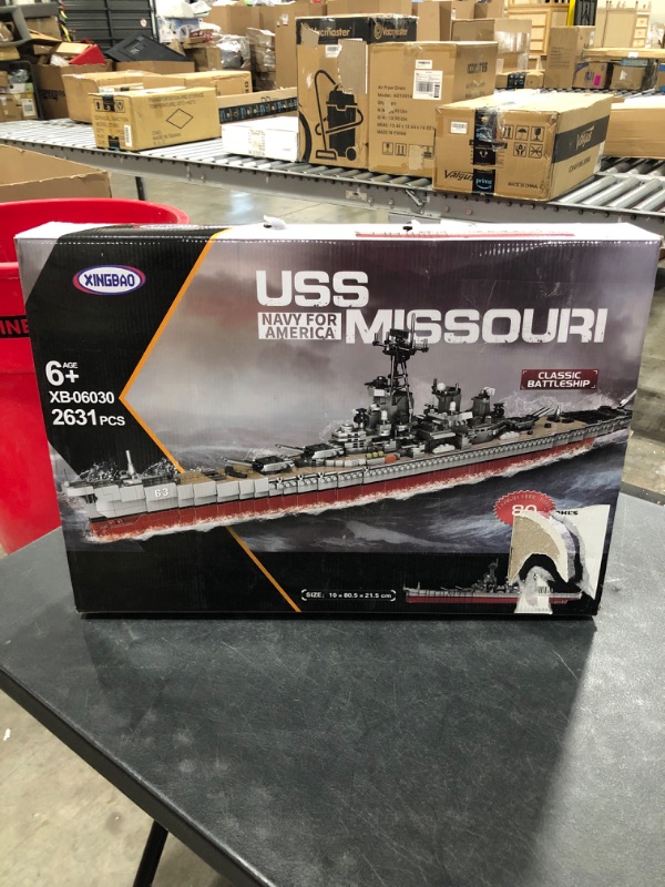 Photo 3 of XINGBAO 06030 2631PCS Military Army Series The USS Missouri Battleship Set Building Blocks Classic Cruiser Model Bricks WW2 Toys Adult Toys
AGES 6+.