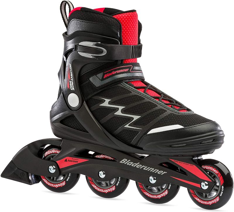 Photo 1 of Bladerunner by Rollerblade Advantage Pro XT Men's Adult Fitness Inline Skate, Black and Red, Inline Skates. SIZE US 10.
