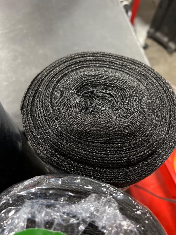 Photo 1 of 4 Rolls Vigoro 6 ft. x 50 ft. Black Sun Shade Fabric Shade Cloth