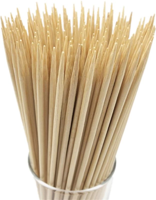 Photo 1 of 16" Natural Bamboo Skewers Sticks for BBQ, Kabob, Grilling, Barbecue, Kitchen, Roasting, Marshmallows, Plant Stakes, Crafting. 100 count