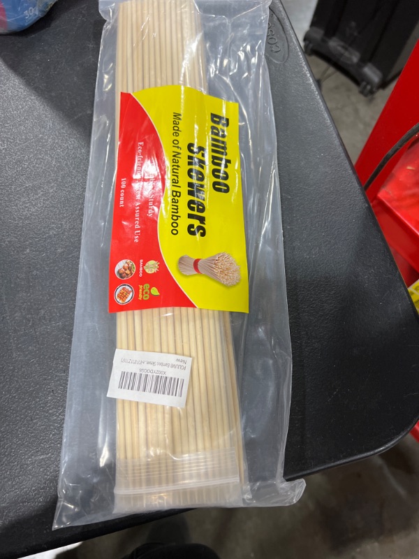 Photo 2 of 16" Natural Bamboo Skewers Sticks for BBQ, Kabob, Grilling, Barbecue, Kitchen, Roasting, Marshmallows, Plant Stakes, Crafting. 100 count