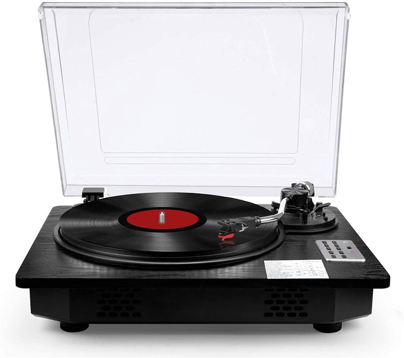 Photo 1 of Vinyl Record Player Turntable with Bluetooth Input Output,LP Player with Speakers USB Vinyl to MP3 Encoding
