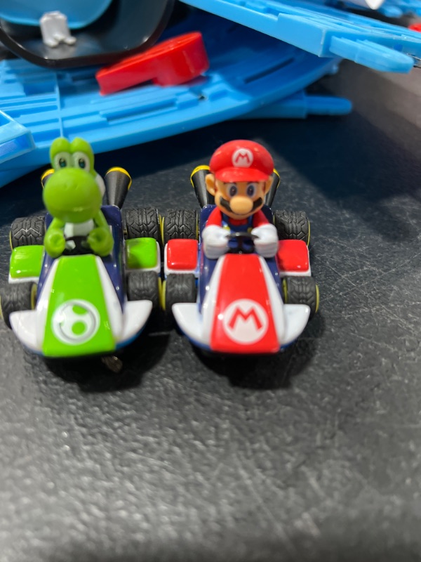Photo 1 of Carrera FIRST Mario Kart Beginner Battery Operated Slot Car Race Track Set featuring Mario versus Yoshi
