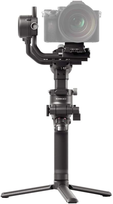 Photo 1 of DJI RSC 2 - 3-Axis Gimbal Stabilizer for DSLR and Mirrorless Camera, Nikon, Sony, Panasonic, Canon, Fujifilm, 6.6 lb Payload, Foldable Design, Vertical Shooting, OLED Screen, Black
