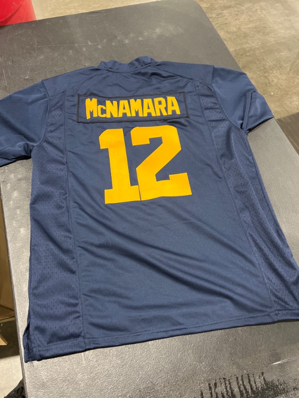 Photo 3 of Men's Cade McNamara Michigan Wolverines Navy Brand Jordan Football College Jersey, Large
