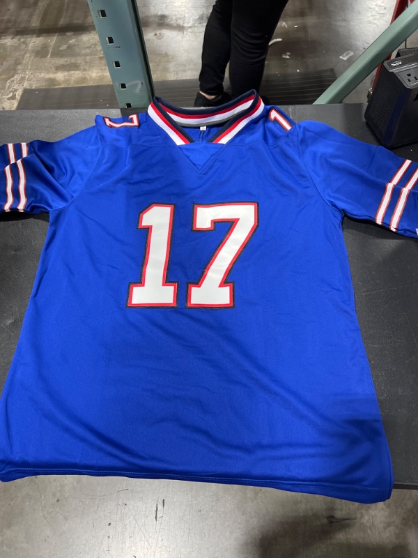 Photo 1 of Men's #17(ALLEN) Royal Blue Jersey, Small 