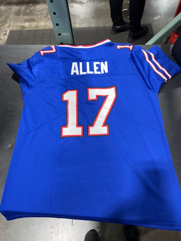 Photo 2 of Men's #17(ALLEN) Royal Blue Jersey, Small 