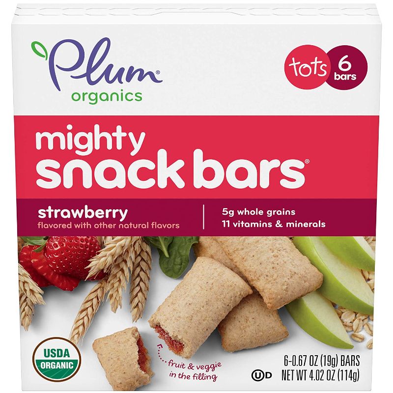 Photo 1 of Plum Organics Sandwich Bars | Mighty Snack Bars | Strawberry | Blueberry | 6 Count | 8 Pack | Organic Snack for Kids, Toddlers **Best By: 02/22/2022 and 02/05/2022
