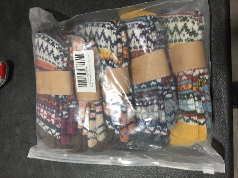 Photo 1 of ONE SIZE FITS ALL - 5 PAIRS OF SOCKS 