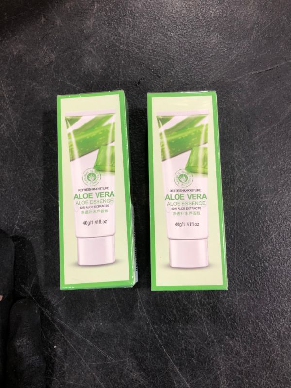 Photo 2 of 2 PACK!!! Aloe Vera Gel Hydrating, Skymore Natural Facial Aloe Mask,Soothing & Moisture Aloe Vera Foam Cleanser for Sunburn, Dry Skin,Various Parts of the Body- 40 g (1.41 fl.oz)
