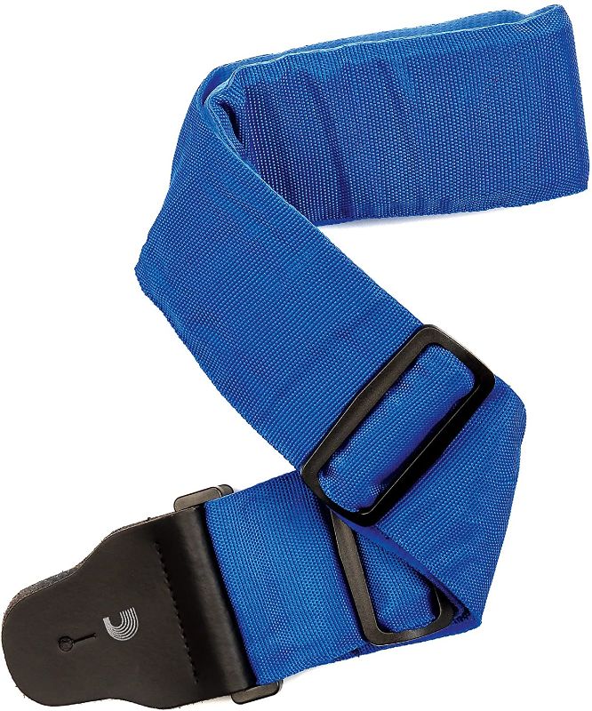 Photo 1 of D'Addario Padded Guitar Strap - Guitar Accessories - Electric Guitar Strap, Acoustic Guitar Strap, Acoustic Electric Guitar Strap & Bass Guitar Strap - Woven - Blue - 3" Wide
