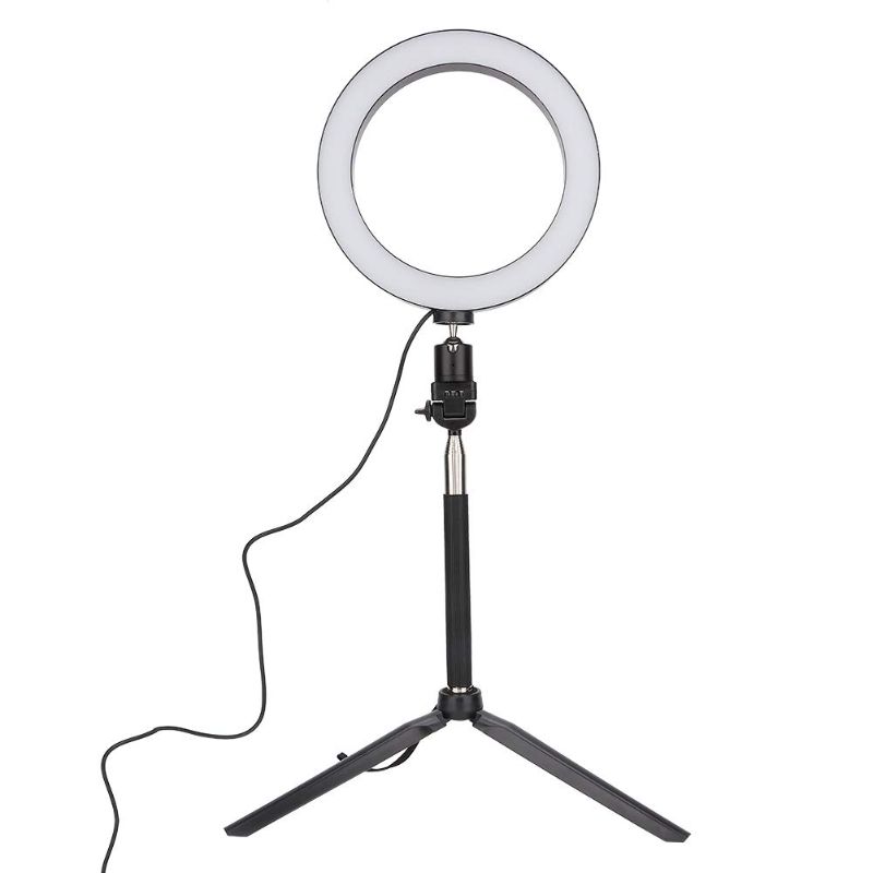 Photo 1 of Ring Fill Light, 20cm 3 Colors Dimmable Fill Light with Stand for Video Live Makeup
