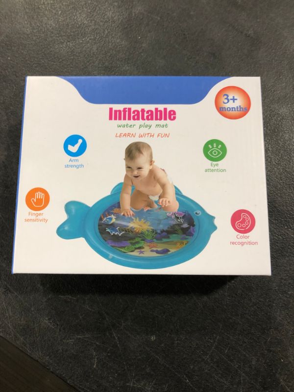 Photo 2 of Baby Water Mat Inflatable Baby Water Play Mat Sensory Water Playmat Play Activity Center Infant Baby Toys Gifts Stimulate Baby’s Growth for Infants Toddlers Boys Girls for 3 Months to 6 Years