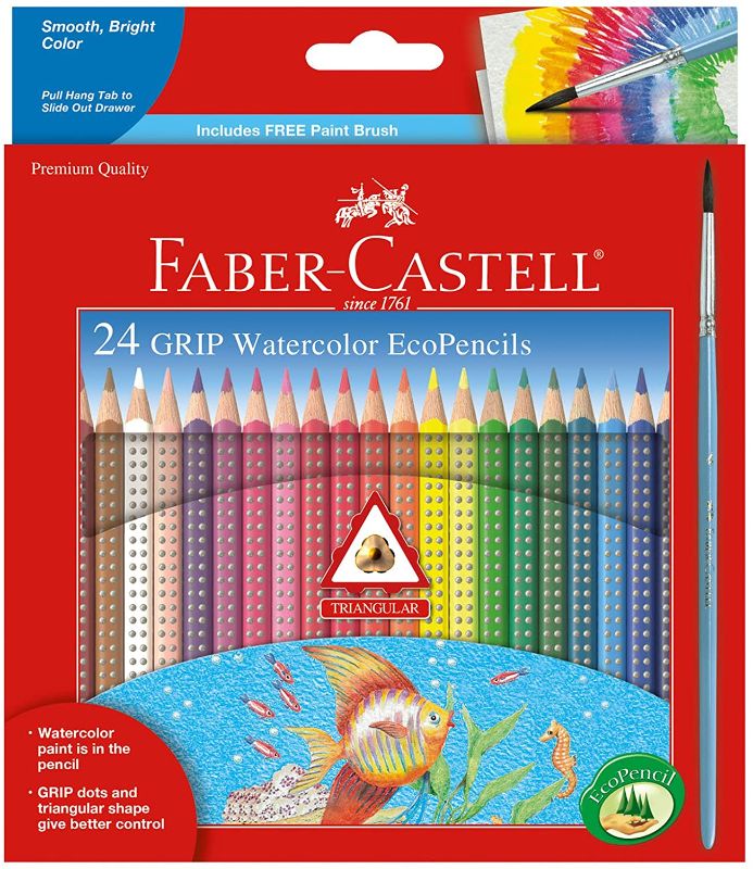 Photo 1 of Faber-Castell - GRIP Watercolor EcoPencils - Premium Art Supplies For Kids (24 Count)
