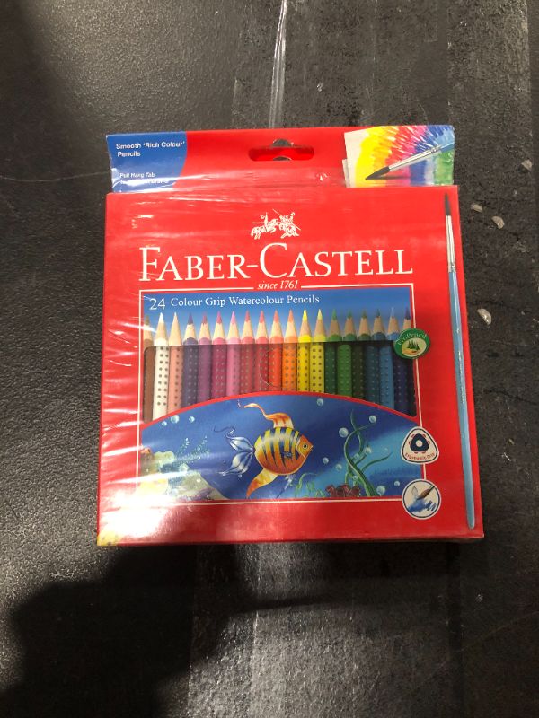 Photo 2 of Faber-Castell - GRIP Watercolor EcoPencils - Premium Art Supplies For Kids (24 Count)
