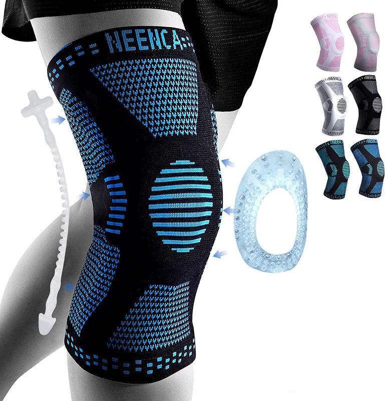 Photo 1 of NEENCA Professional Knee Brace,Knee Compression Sleeve Support for Men Women with Patella Gel Pads & Side Stabilizers,Medical Grade Knee Pads for Running,Meniscus Tear,ACL,Arthritis,Joint Pain Relief
