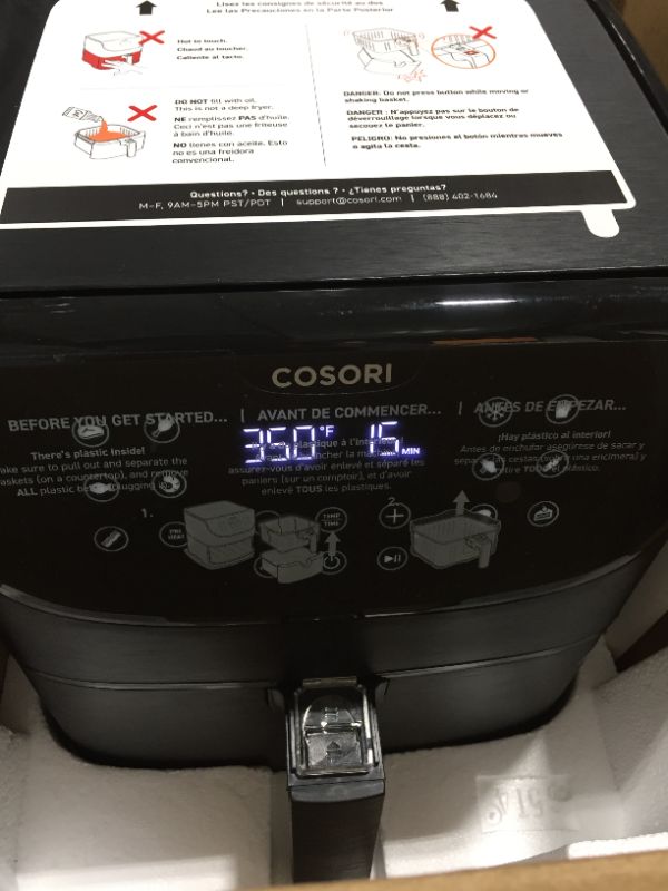 Photo 2 of Cosori Air Fryer,Max XL 5.8 Quart,1700-Watt Electric Hot Air Fryers Oven