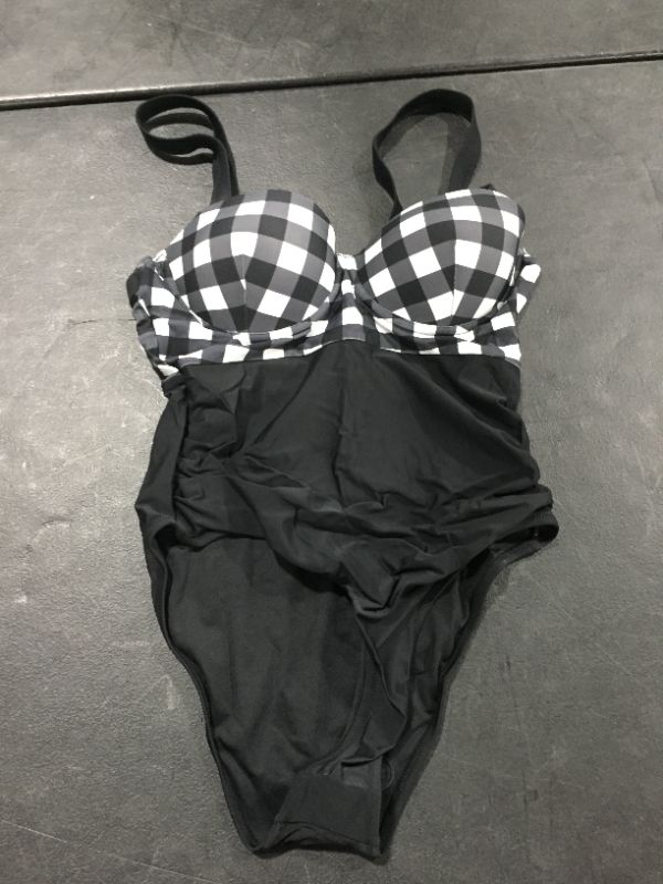 Photo 2 of Belen Gingham One Piece Swimsuit SIZE M
