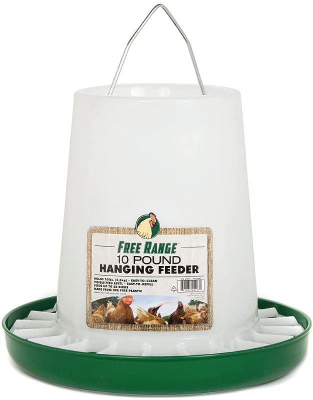 Photo 1 of Harris Farms Free Range Hanging Poultry Feeder | Twist Lock Base | 10 Pound
