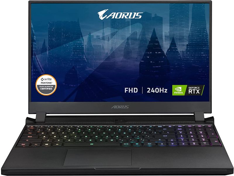 Photo 1 of GIGABYTE AORUS 15P YD - 15.6" FHD IPS Anti-Glare 240Hz, Intel Core i7, NVIDIA GeForce RTX 3080 Laptop GPU 16GB GDDR6, 32GB Memory, 1TB SSD, Win10 Home, Gaming Laptop (AORUS 15P YD-74US244SH)
