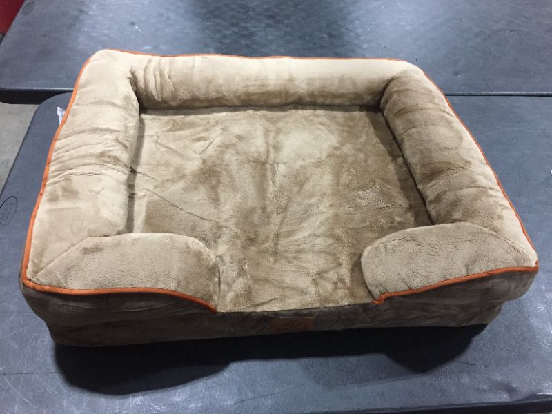 Photo 1 of bedsure 28x22 inch brown dog bed