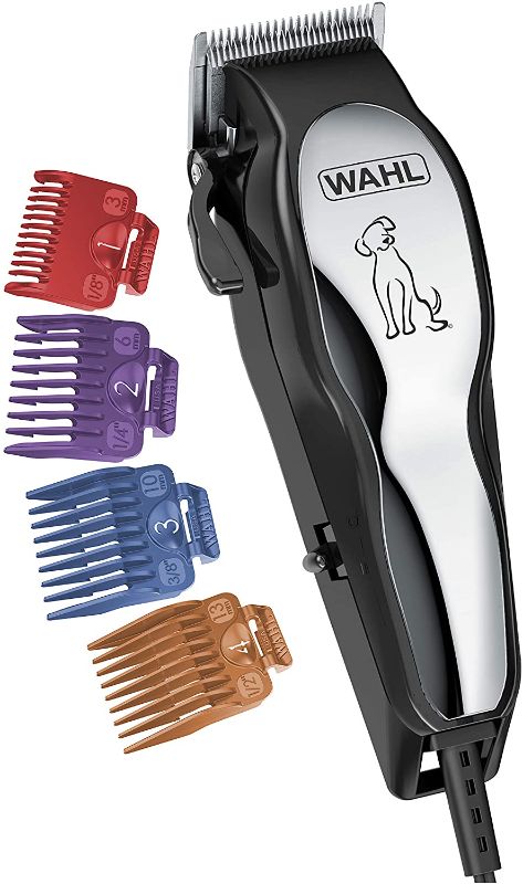 Photo 1 of Wahl Clipper Pet-Pro Dog Grooming Kit - Quiet Heavy-Duty Electric Corded Dog Clipper for Dogs & Cats with Thick & Heavy Coats - Model 9281-210, Chrome/Gray
