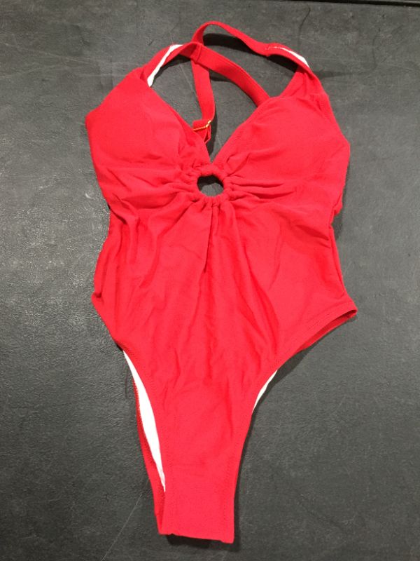 Photo 2 of Cupshe Red O-Ring One-Piece Swimsuit Small 
