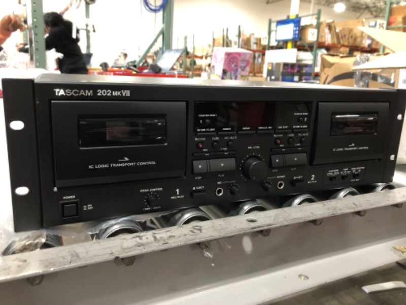 Photo 2 of Tascam 202MKVII Double Cassette Recorder Deck with USB Port
