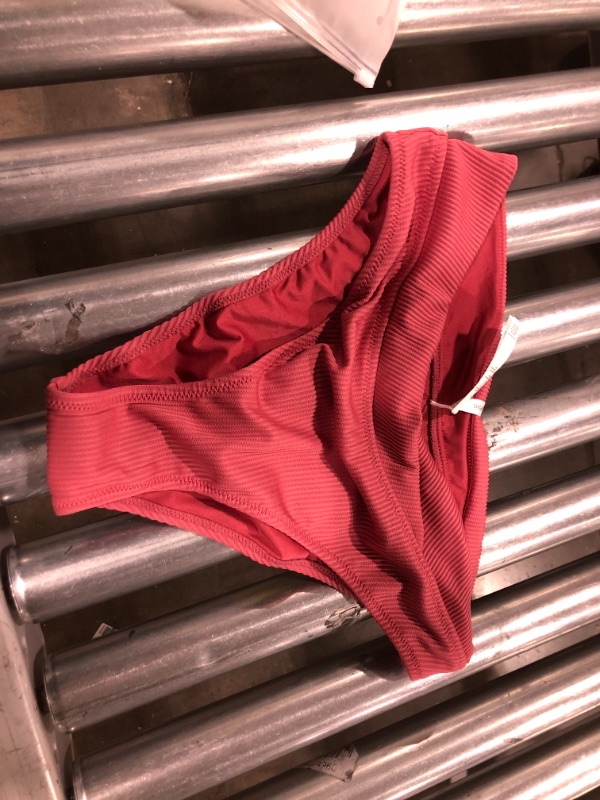 Photo 1 of M Carson Rib High Waisted Bikini Bottom
