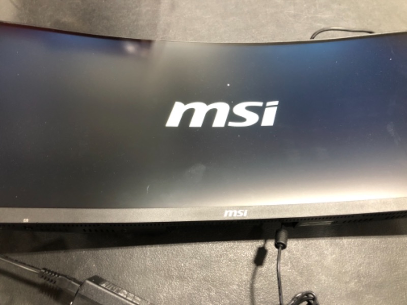 Photo 2 of MSI Full HD Non-Glare 1ms 2560 x 1080 Ultra Wide 200Hz Refresh Rate HDR Ready USB/DP/HDMI Smart Headset Hanger FreeSync 30”Gaming Curved Monitor (Optix MAG301CR2) - Black
