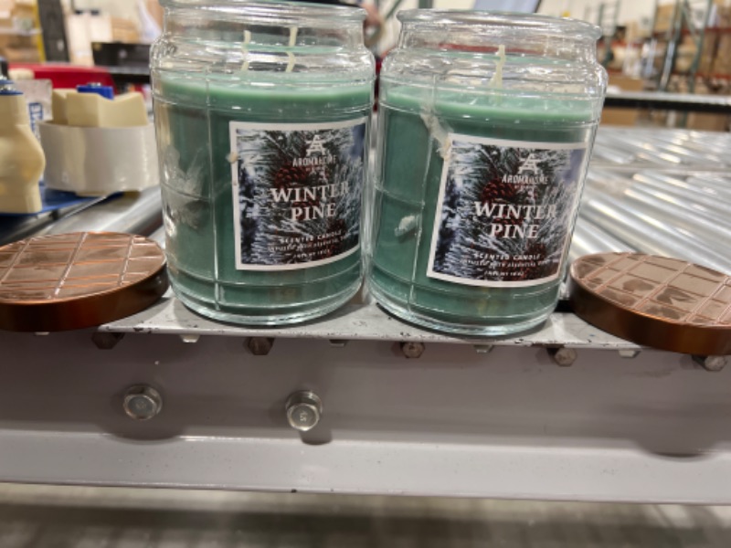 Photo 2 of 2pk | Aromahome Scented Candle Winter Pine scent.18oz 
