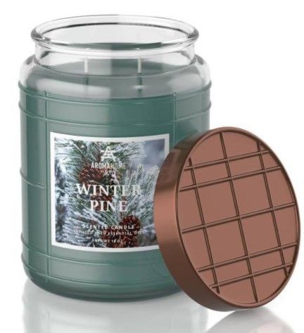 Photo 1 of 2pk | Aromahome Scented Candle Winter Pine scent.18oz 
