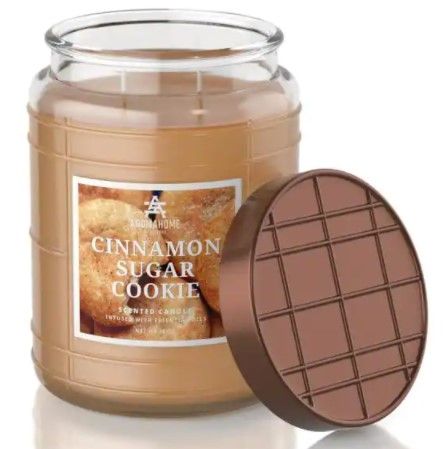 Photo 1 of 2pk | 18 oz. Cinnamon Sugar Cookie Scented Candle Jar
