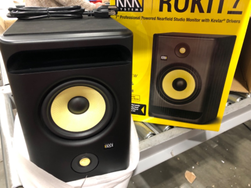 Photo 3 of KRK RP7 Rokit 7 G4 Professional Bi-Amp 7" Powered Studio Monitor Pair, Black
