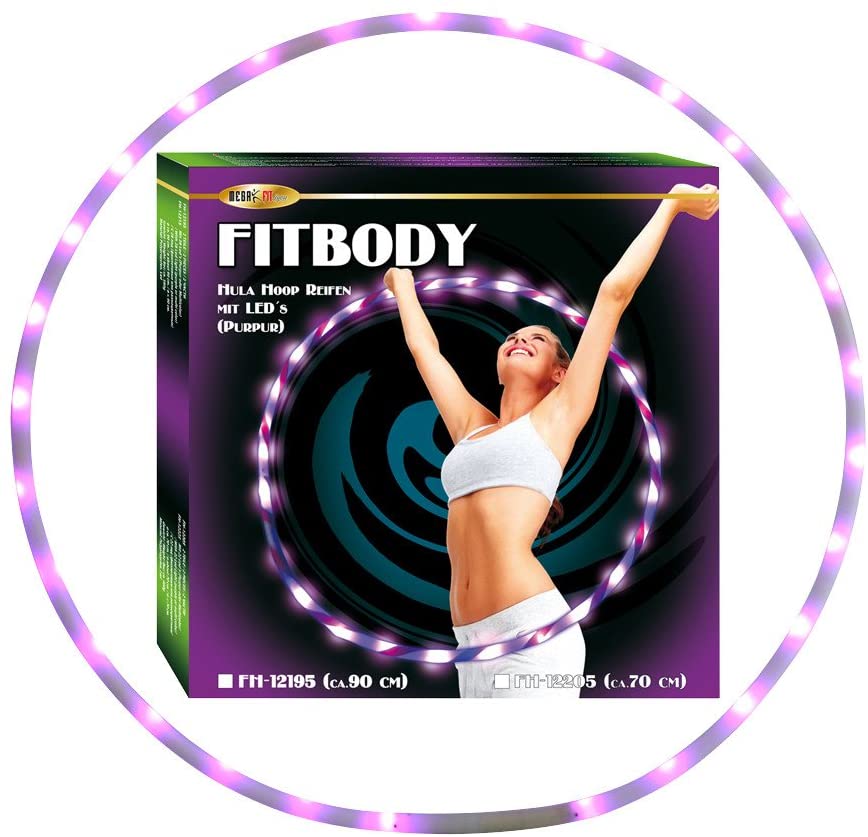 Photo 1 of Hula Hoop Fitbody with 70 cm Diameter 22 LED (Purple)