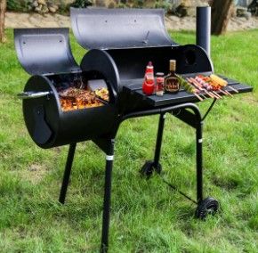 Photo 1 of BBQ Grill Charcoal Barbecue Outdoor Pit Patio Backyard Home Meat Cooker Smoker Process Paint Not Flake Black
