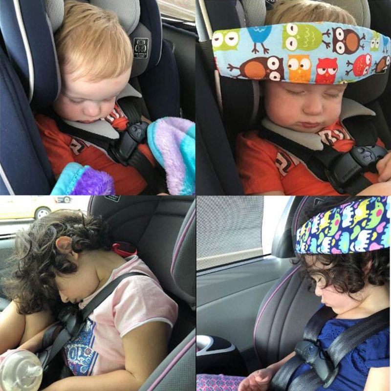 Photo 1 of Accmor 2 Pcs Baby Carseat Head Support, Head Band Strap Headrest, Stroller Carseat Sleeping Head Support for Toddler Child Children Kids Infant (Blue)
