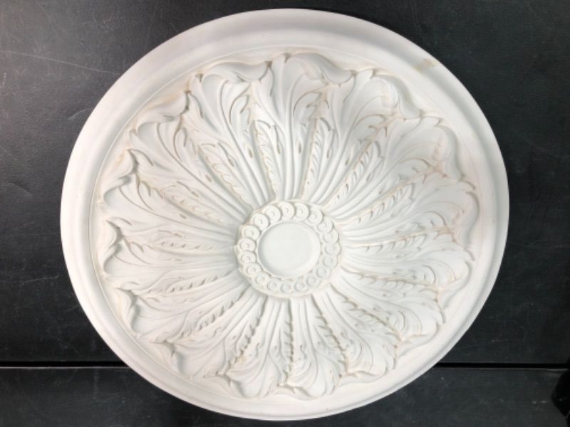Photo 1 of Decorative Plaster Ceiling  Approx 30 Inch Diameter White In Color