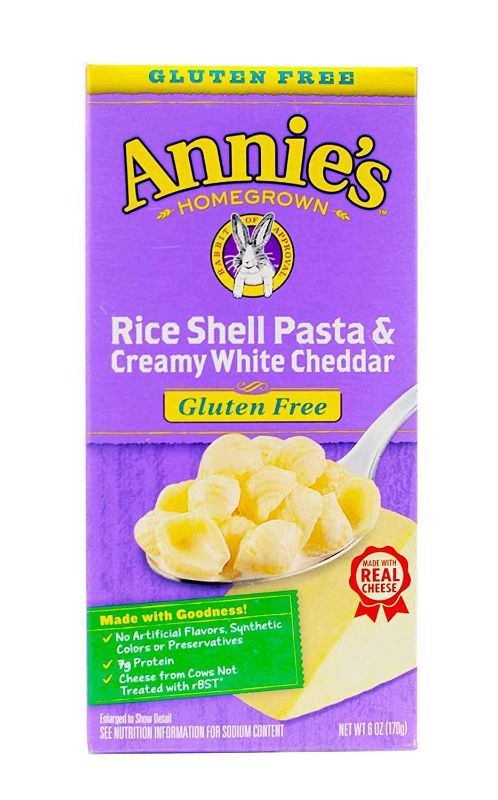 Photo 1 of Annie's Homegrown Rice Shells and Creamy White Cheddar Gluten Free Macaroni & Cheese (Pack of 9) BEST BY AUG. 2022 
