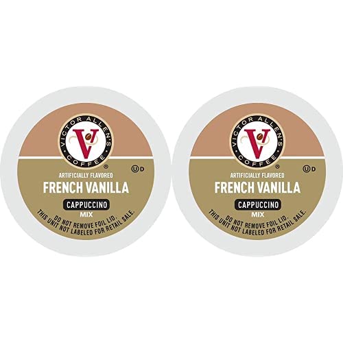 Photo 1 of Victor Allen's Coffee French Vanilla Flavored Cappuccino, 42 Count Single Serve Coffee Pods for Keurig K-Cup Brewers (Pack of 2) ( BEST BY 06/23 )
