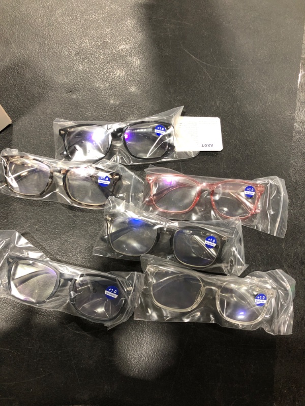 Photo 2 of Axot Reading Glasses 6 Pack, Anti Glare/Eye Strain/Headache/UV Fashion Computer Glasses for Women Men
