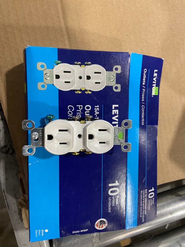 Photo 2 of Leviton Grounded Duplex Outlet 10-Pack