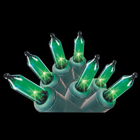 Photo 1 of Home Accents Holiday 100-Light Green Mini Light Set 100L-GR-G